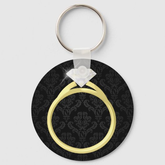 Diamond Solitaire Ring Sleutelhanger (Voorkant)