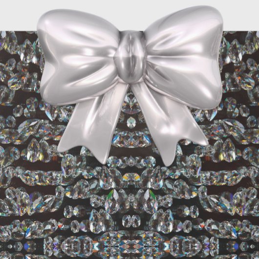 Diamond sparend patroon elegant zilver en zwart cadeaupapier