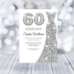 Diamond Sparkle Dress Womans 60th Birthday Party Kaart<br><div class="desc">Diamond Sparkle Dress Womans 60th Birthday Party Invitation Variations to the uitnodiging and matching items in our store</div>