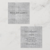 Diamond Sparkle Glitter Beauty Stylist Vierkante Visitekaartje (Voorkant / Achterkant)