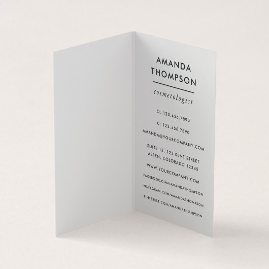 Diamond Sparkle Glitter Visitekaartje (Binnen)