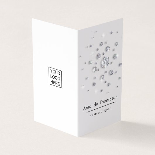 Diamond Sparkle Glitter Visitekaartje (Buitenkant)