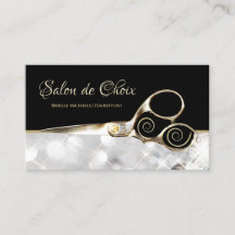 Diamond Sparkle Salon Gold Haarstylist Schaar