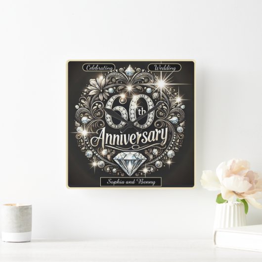 Diamond Splendor: ontwerp 60-jarig jubileum Vierkante Klok (Huis)