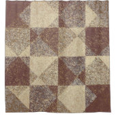 Diamond Square Tile Specized Muted Earth Tones Douchegordijn (Voorkant)