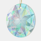 Diamond Star-kerstversiering Keramisch Ornament (Links)