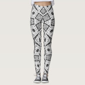 Diamond Star Loops Womens Custom Leggings (Voorkant)