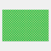 Diamond Star op groen, rood en wit Inpakpapier Vel (Voorkant 3)