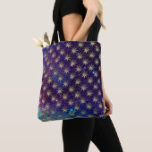 DIAMOND STARS IN BLUE SKY IN GOUDE SPARKLES Fantas Tote Bag (Dichtbij)