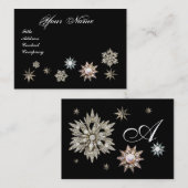 DIAMOND STARS MONOGRAM VISITEKAARTJE (Voorkant / Achterkant)
