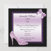 Diamond Stiletto & Romantische Boog Verjaardag Kaart (Voorkant)