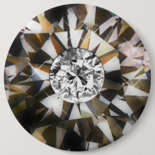 DIAMOND STUD-Button Ronde Button 6,0 Cm
