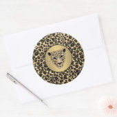 Diamond-Studded Jaguar Sticker (Envelop)