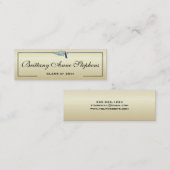 Diamond Studling Afstudeerder Pet Gold Calling Car Contactkaartje (Voorkant / Achterkant)