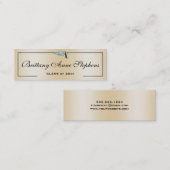 Diamond Studling Afstudeerder Pet Roos Gold Callin Contactkaartje (Voorkant / Achterkant)