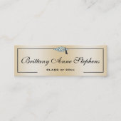 Diamond Studling Afstudeerder Pet Roos Gold Callin Contactkaartje (Voorkant)