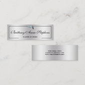 Diamond Studling Afstudeerder Pet Silver 2 Calling Contactkaartje (Voorkant / Achterkant)