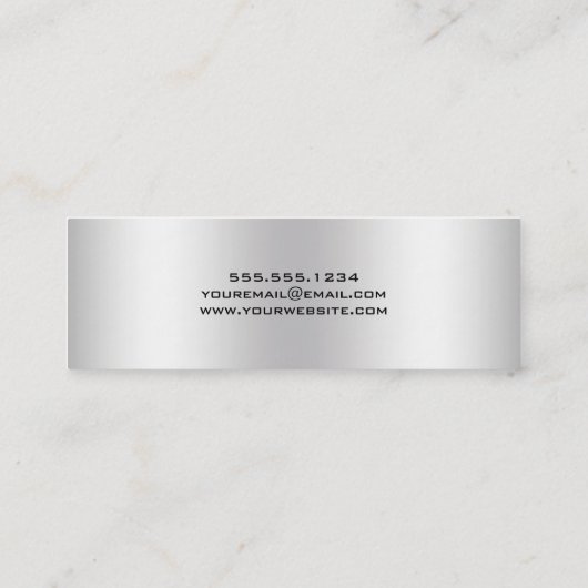 Diamond Studling Afstudeerder Pet Silver 2 Calling Contactkaartje (Achterkant)