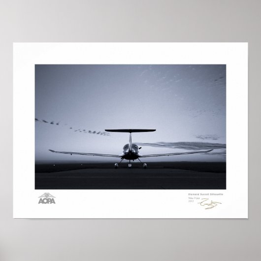 Diamond Sunset Silhouette Gallery Poster (Voorkant)