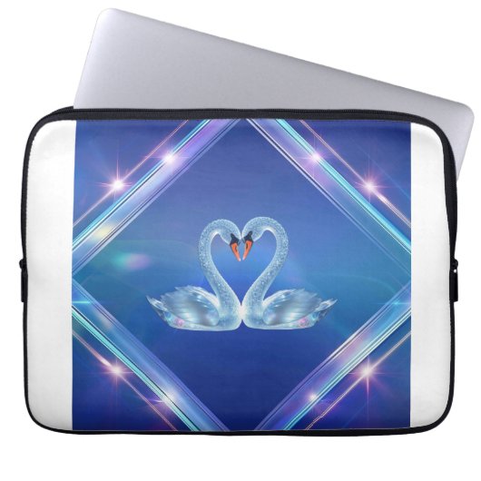 Diamond Swan Electronics Bag Laptop Sleeve (Voorkant)