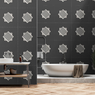 Diamond Swirl Grey Behang