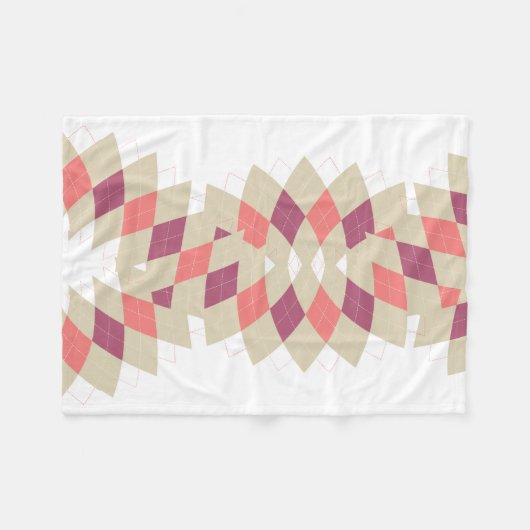 Diamond Swirl Pattern Fleece Deken (Voorkant (Horizontaal))