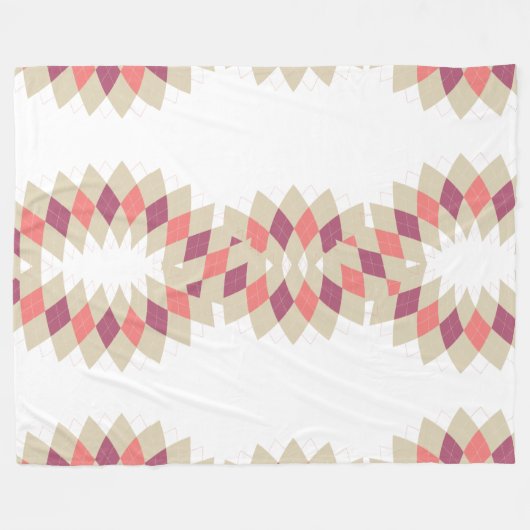 Diamond Swirl Pattern Fleece Deken (Voorkant (Horizontaal))