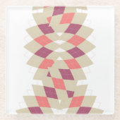 Diamond Swirl Pattern Glazen Onderzetter (Voorkant)