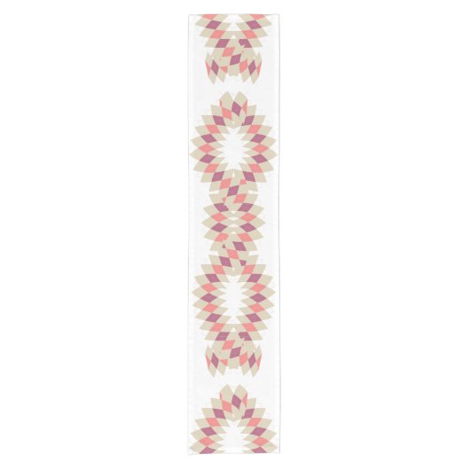 Diamond Swirl Pattern Korte Tafelloper (Voorkant)