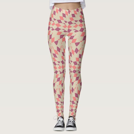 Diamond Swirl Pattern Leggings (Voorkant)