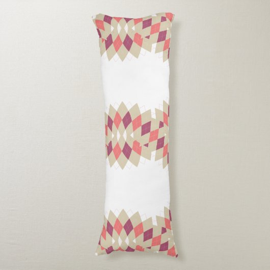 Diamond Swirl Pattern Lichaamskussen (Voorkant Verticaal)