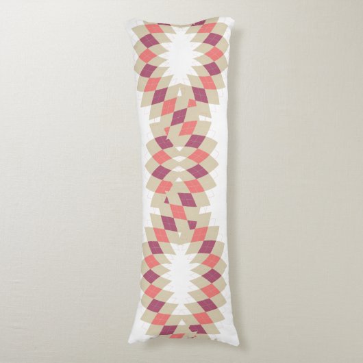 Diamond Swirl Pattern Lichaamskussen (Voorkant Verticaal)