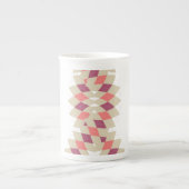 Diamond Swirl Pattern Porselein Kop (Voorkant)