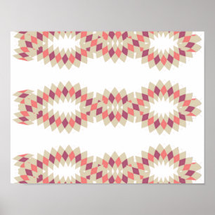 Diamond Swirl Pattern Poster