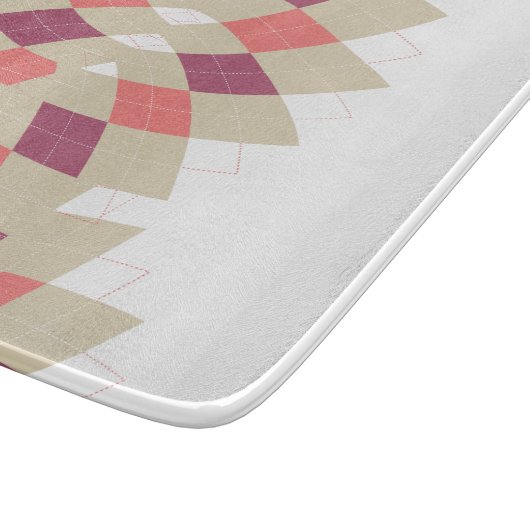 Diamond Swirl Pattern Snijplank (Hoek)