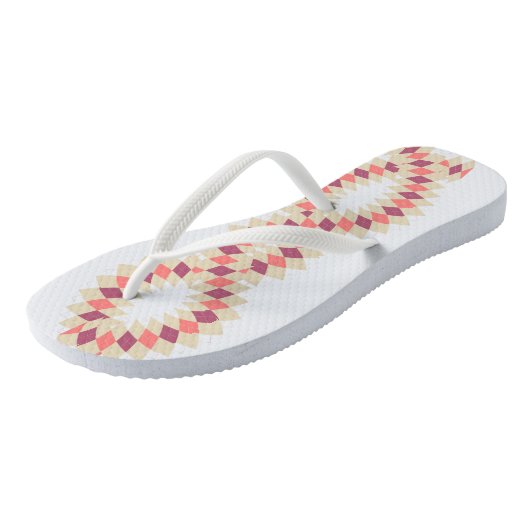 Diamond Swirl Pattern Teenslippers (Schuin)