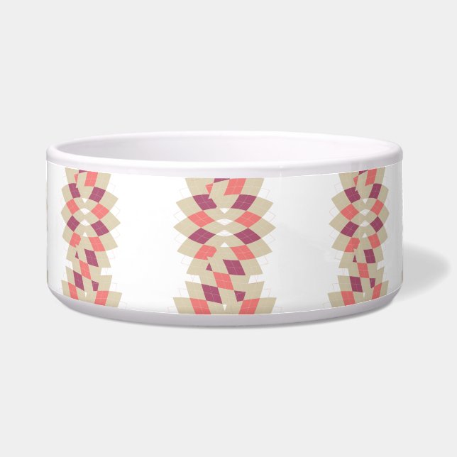 Diamond Swirl Pattern Voerbakje (Voorkant)