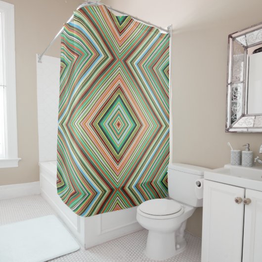 Diamond Tartan Shower Curtain Douchegordijn (In situ)
