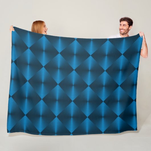 Diamond Tegel Pattern Fleece Deken (In situ)