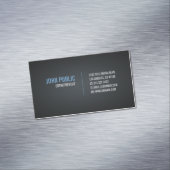 Diamond Tegel Pattern Modern Zwart Ontwerp Visitekaartje Magneet (Voorbeeld)