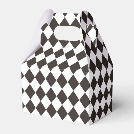 Diamond Tegel Zwart-wit Bedankdoosjes (Achterkant)