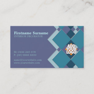 Diamond Tegels Decorateur met Logo Visitekaartje