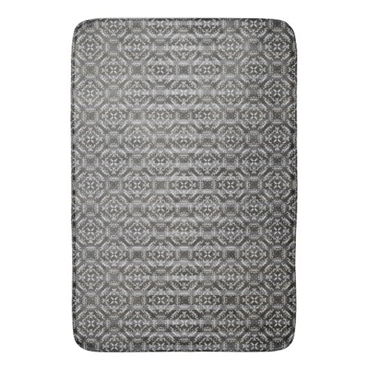 Diamond Tegels en Stripes Pattern Badmat (Voorkant Verticaal)