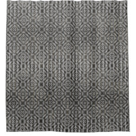 Diamond Tegels en Stripes Pattern Douchegordijn