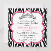 Diamond Tiara Birthday Party Kaart (Voorkant)