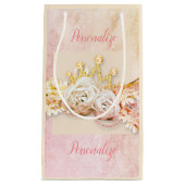 Diamond tiara roze roos girly klein cadeauzakje (Voorkant)