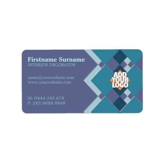 Diamond Tiles Decorator met Logo Etiket (Voorkant)