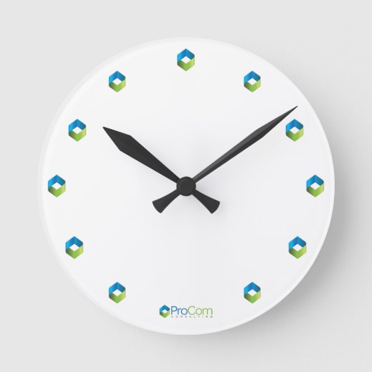 Diamond-Time ProCom Consulting Clock Ronde Klok (Voorkant)