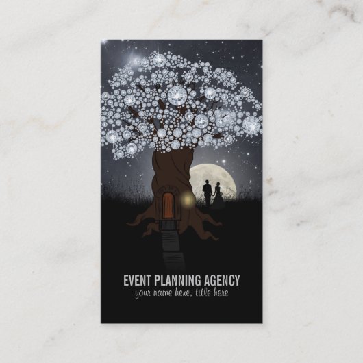 Diamond Tree Event Planer Business Card Visitekaartje (Voorkant)