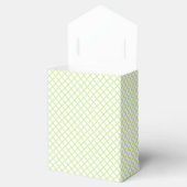 Diamond Trellis Lente Groen - Wit Bedankdoosjes (Geopend)